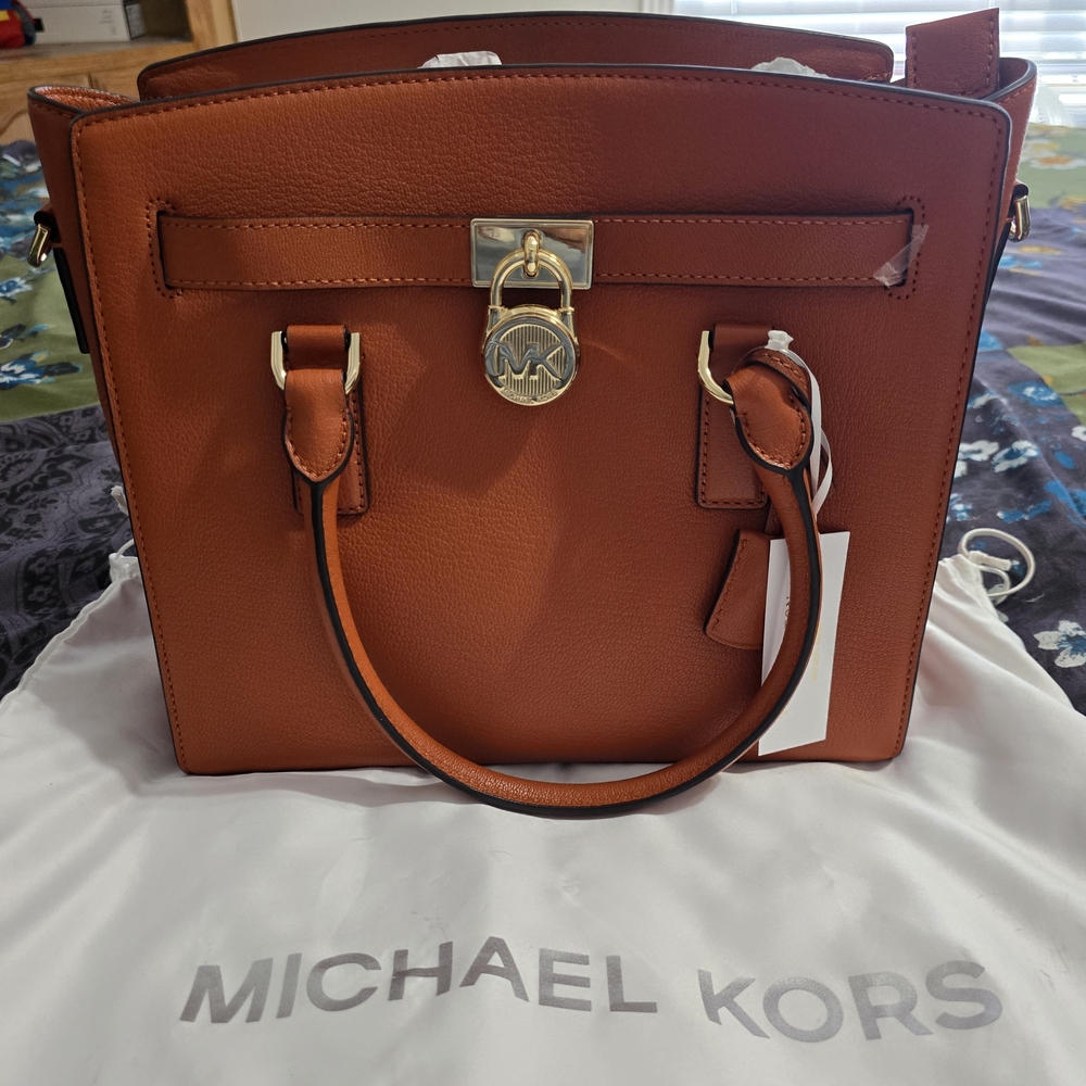 Michael Kors Brown Leather Tote Bag